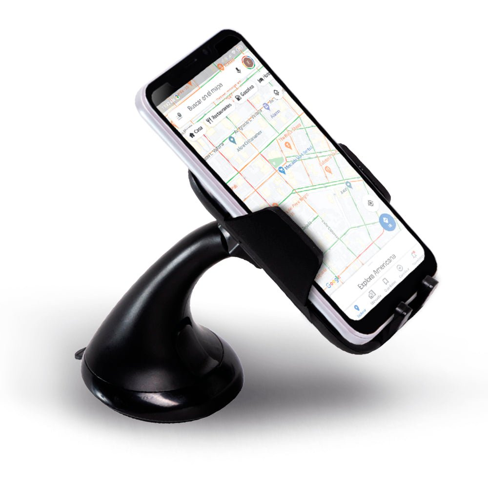pop-tech Soporte universal para teléfono móvil para tablero de automóvil,  con ventosa giratoria de 360°, soporte de teléfono celular para iPhone