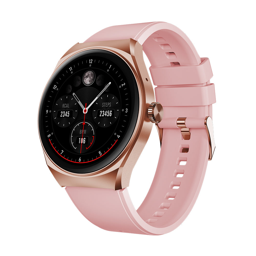 Kit STF Smartwatch Reloj Kronos Trek rosa + Audífonos True Wireless Ku ...