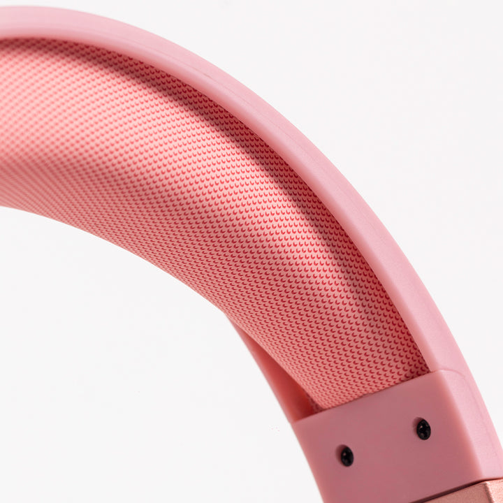 Audífonos inalámbricos de diadema de plástico STF™ Katu Kawai color rosa  pastel
